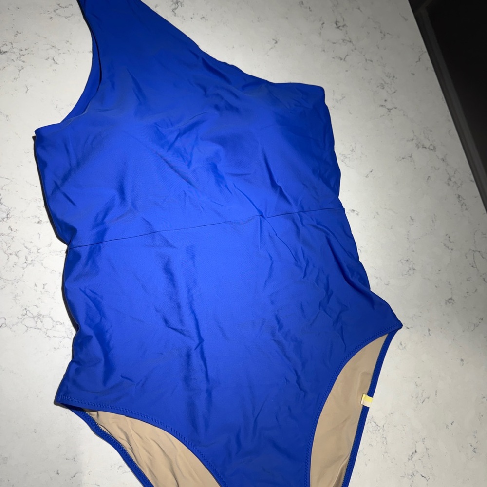 Summersalt Blue Asymmetrical One Piece Swimsuit